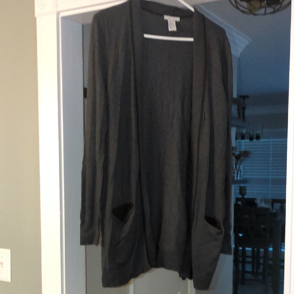 H&M Gray Cardigan Sweater